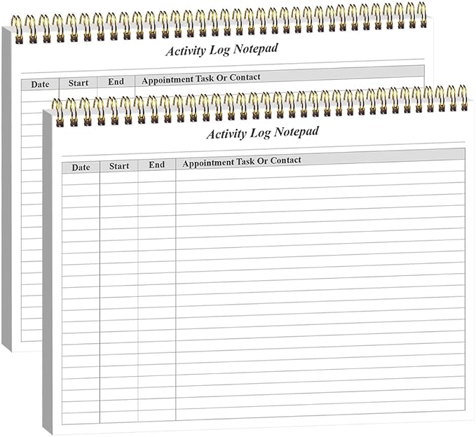 Activity Log Notepad by Getvow