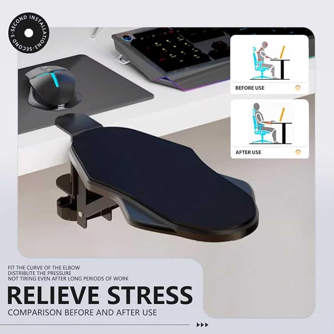 Miocololy Computer Adjustable Ergonomic Arm Rest - Image 7