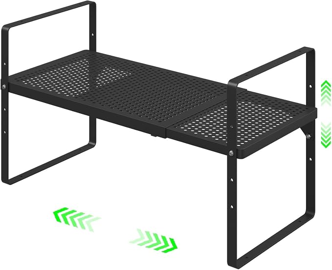 SOFRON Expandable Cabinet Organizer Shelf, Stackable Shelf Riser by SOFRON