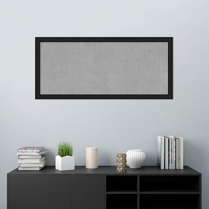 Amanti Art Black Framed Magnetic Board 23x51 Oversize Vision Board - Image 5