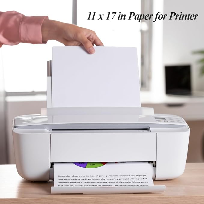 11" x 17" Blank Print Paper, 135Sheets/270Pages Blank Loose-Leaf Paper - Image 4