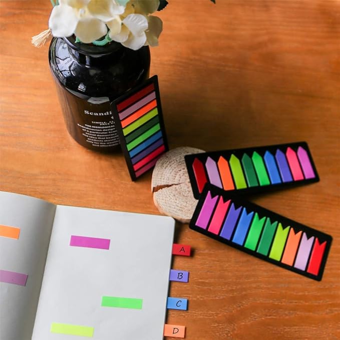 KICNIC 3000 Pieces Page Markers Sticky Index Tabs, Arrow Flag Tabs Self Adhesive - Image 6