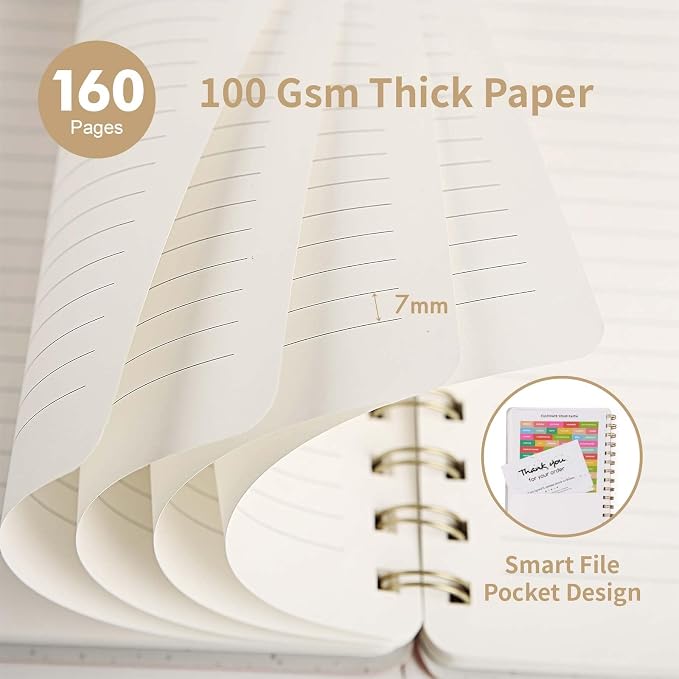 Spiral Notebook-5.75" x 8.125" College Ruled Journal - Image 4