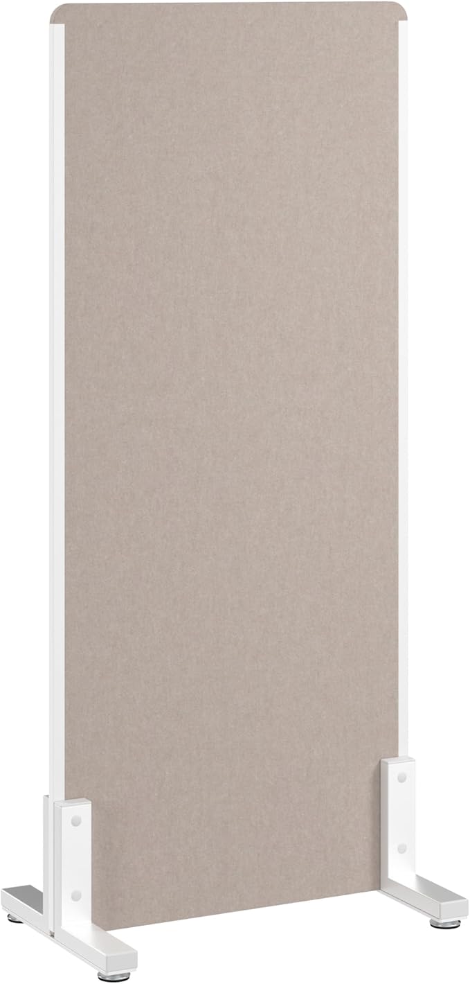 Bush Business Furniture 24W x 55H Freestanding Privacy Screen in Warm Beige by BushBusinessFurniture