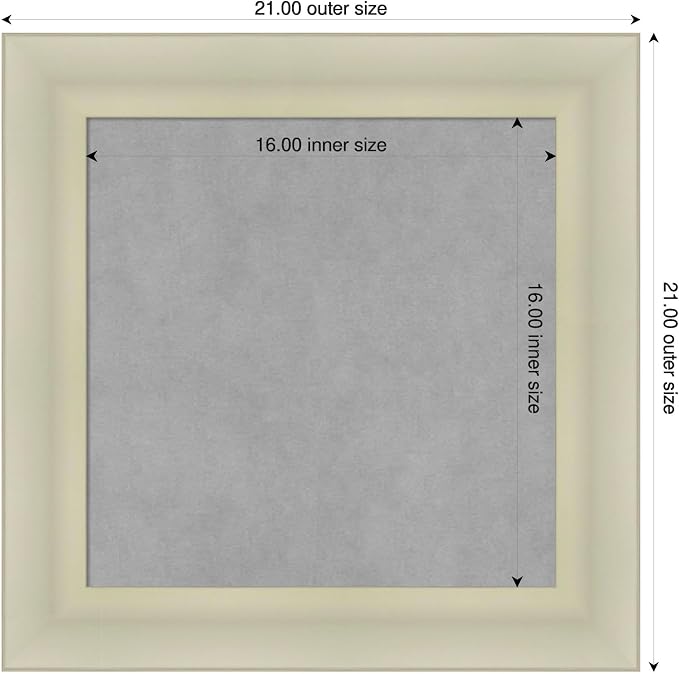 Amanti Art Silver Framed Magnetic Board 21x21 Small Vision Board - Image 2