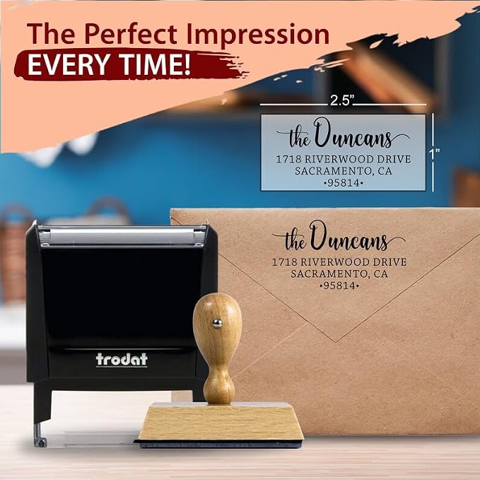 The Duncans Personalized Self-Inking Address Stamp | Envelope Return Address - Image 2