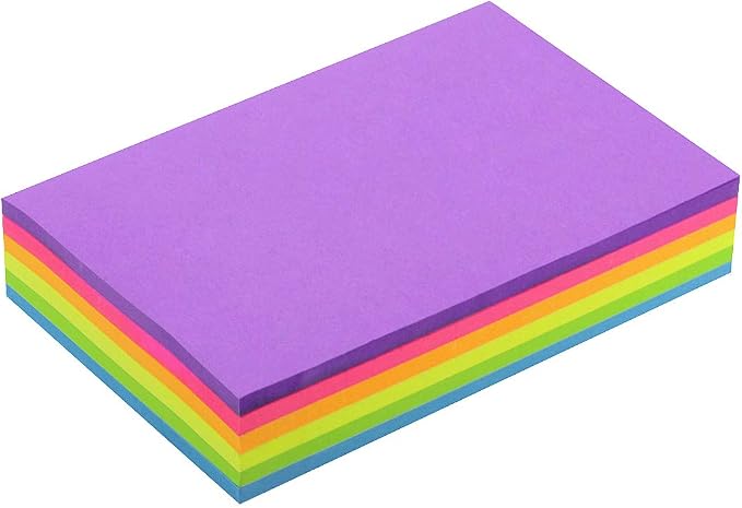 Early Buy Sticky Notes 6 Bright Color 6 Pads Self-Stick Notes 4 in x 6 in - Image 4
