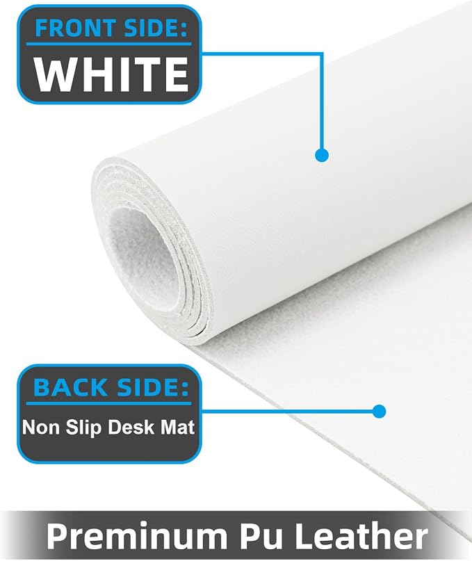 Pu Leather Desk Protector, Mouse Pad, Laptop Mat, Non-Slip Blotter, Waterproof - Image 2