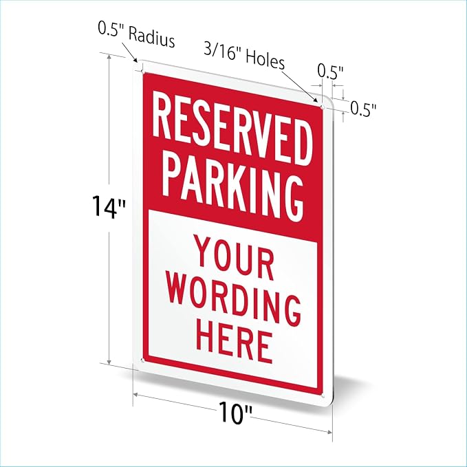 SmartSign Custom Reserved Parking Sign - Image 5