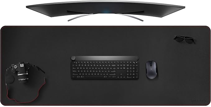 ZORESYN Desk Pad, PU Leather Desk Blotter Protector, Large Gaming Mousepad Desk by ZORESYN