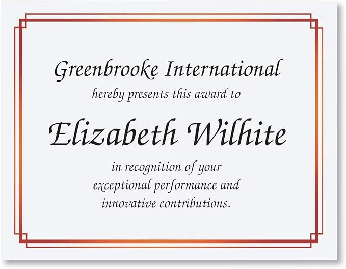 PaperDirect Foil Elegance Specialty Certificates, 50 Sheets of 38lb White Paper - Image 2