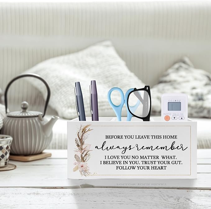 Exqcom Before You Leave This Home Pen Pencil Holder, Inspirational Gifts - Image 2