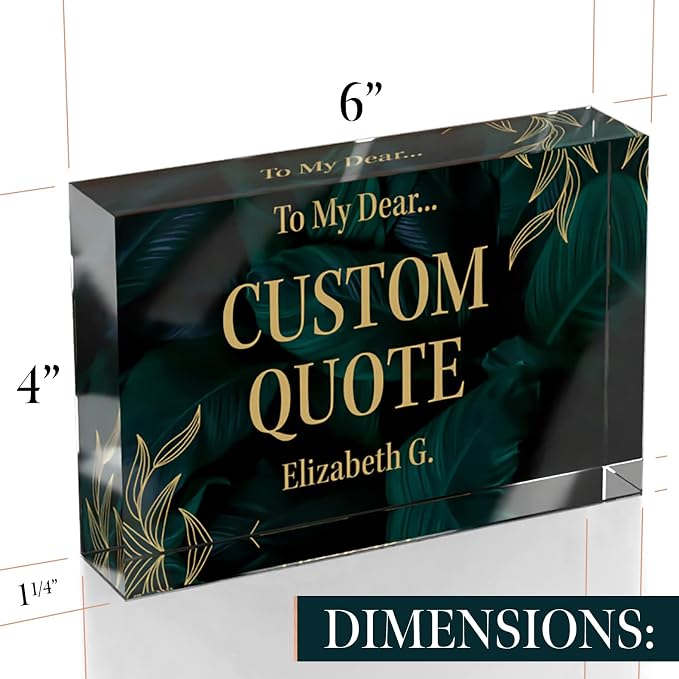 Custom Acrylic Sign Personalized, Custom Desk Name Plate, 18 Styles, - Image 8