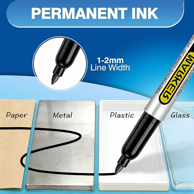 SFAIH Black Permanent Markers Bulk - Image 5
