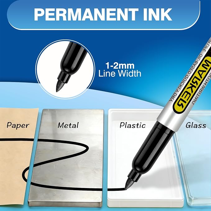SFAIH Blue Permanent Markers Bulk - Image 5