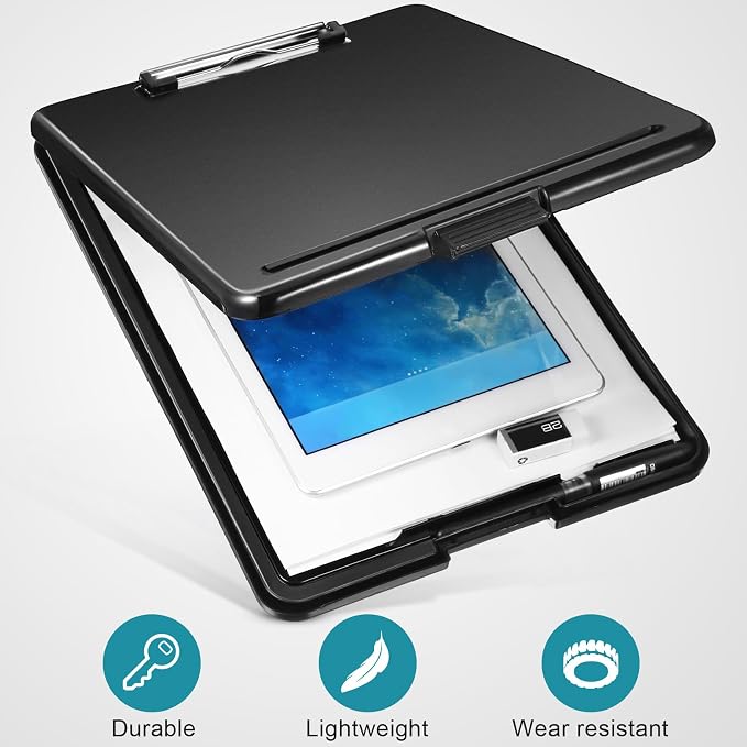 Epakh 7 Pcs Clipboard with Storage Bulks Plastic Storage Foldable Nursing - Image 4