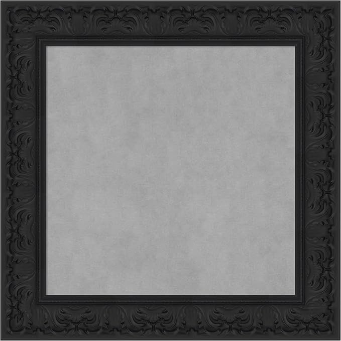 Amanti Art Black Framed Magnetic Board 27x27 Medium Vision Board by AmantiArt