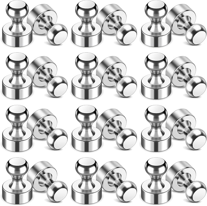 VNDUEEY 24Pcs Fridge Magnet Refrigerator Magnets Adults, Strong Metal Magnets by VNDUEEY