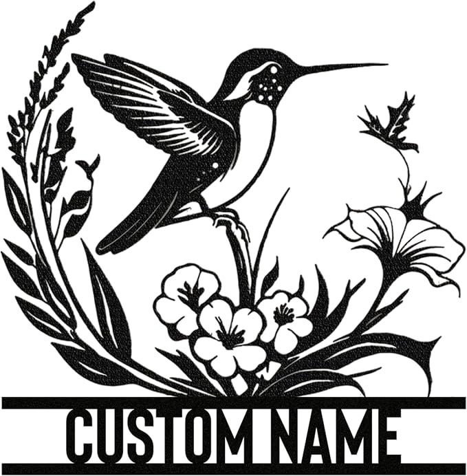 Personalized Metal Signs | Bird Metal Wall Art | Metal Name Sign Birds Welcome - Image 8