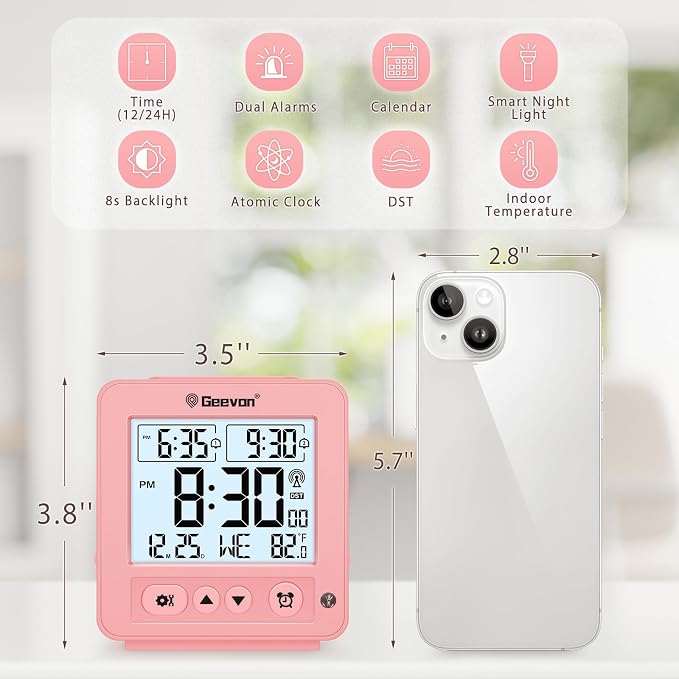 Geevon Small Digital Atomic Alarm Clock - Image 5