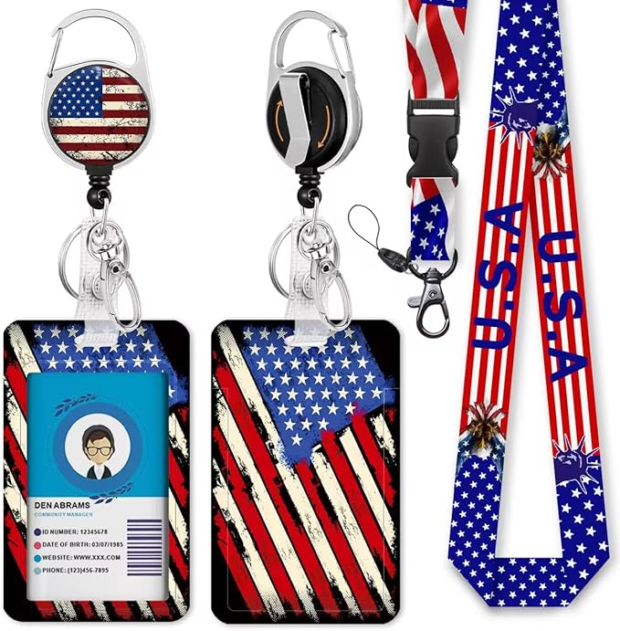 Giancomics 4th of July Lanyards by Giancomics