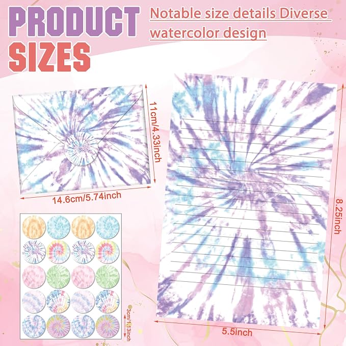 TaoBary 160 Pcs Stationery Paper Set 50 Double Sided Stationery Papers - Image 5