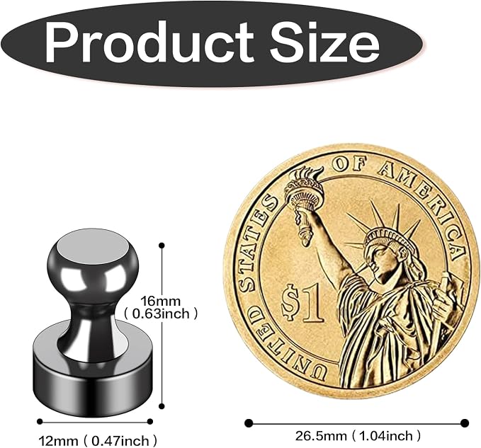 LOVIMAG Fridge Magnets 12Pcs Refrigerator Whiteboard Small Strong Magnet - Image 3