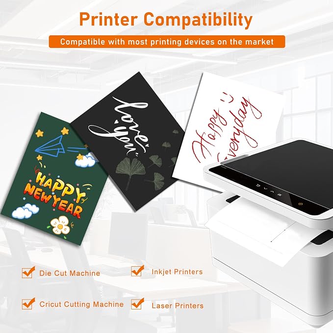 100 Sheets White Cardstock 8.5 x 11 Printer Paper, 75lb Heavyweight Certificate - Image 4