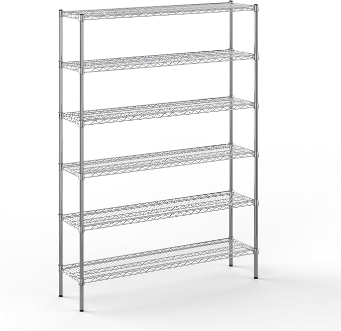 Regal Altair 14" Deep x 54" Wide x 74" Height Wire Shelving Kit | 6-Tier | NSF by Regal+Altair