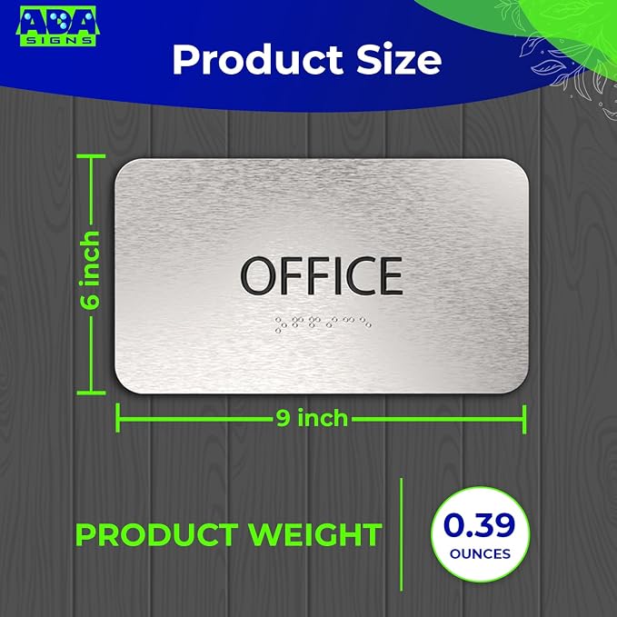 ADASigns Office Sign 7”x4” - Image 2
