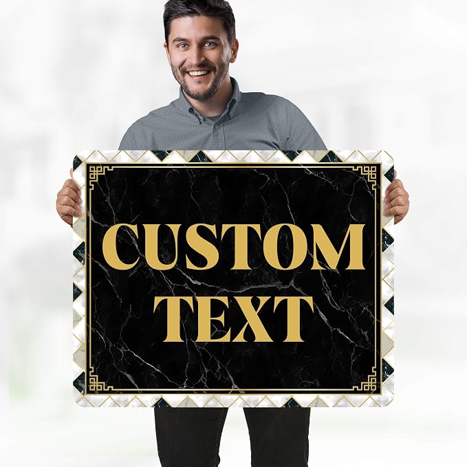 Custom Sign, Custom Street Sign, 11 Font Colors, 13 Font Styles, 4 Hole Options - Image 2