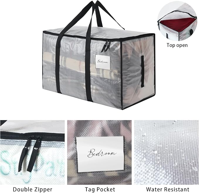 Heavy Duty 93L Stackable Plastic Storage Bins - Image 2