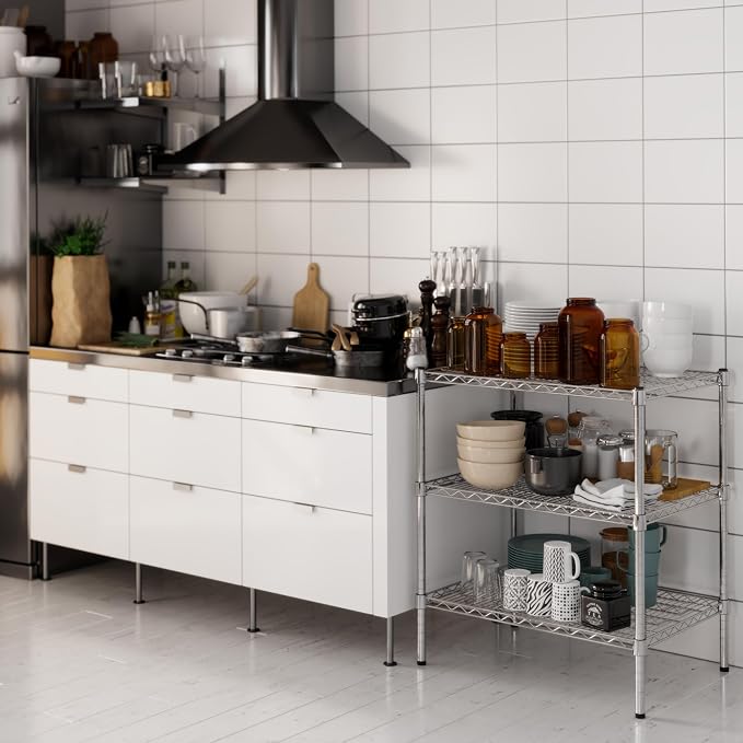 Regal Altair 21" Deep x 30" Wide x 34" Height Wire Shelving Kit | 3-Tier | NSF - Image 6