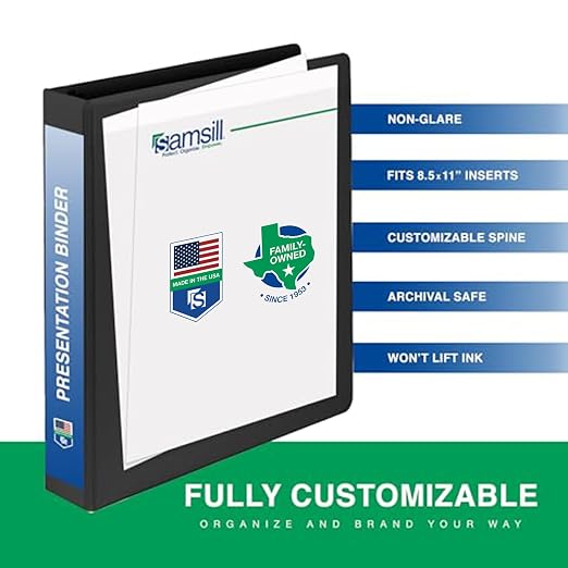 Samsill Economy 1 Inch 3 Ring Binder Bulk Pallet, Made in The USA, Round Ring - Image 3