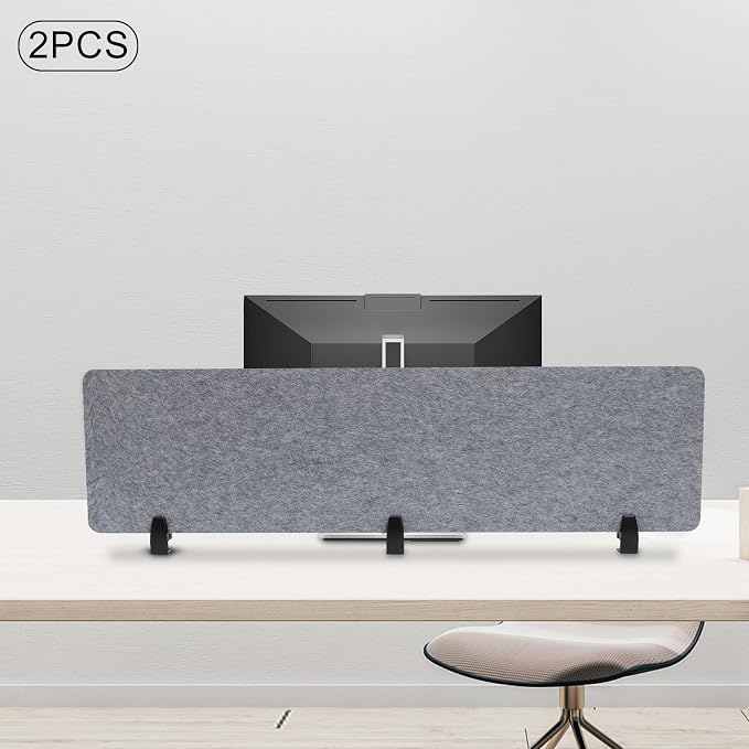 2pcs Privacy Panel, Standing Desk Divider 60"x16" Desktop Office Furniture - Image 7