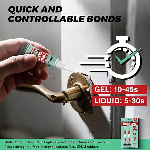 Super Glue Liquid&Gel, Instant Adhesive, Strong Bonding - Image 4