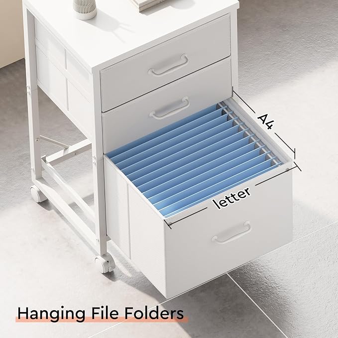 Maihail 3 Drawer Mobile File Cabinet - Image 7