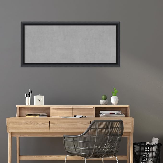 Amanti Art Black Framed Magnetic Board 23x51 Oversize Vision Board - Image 5