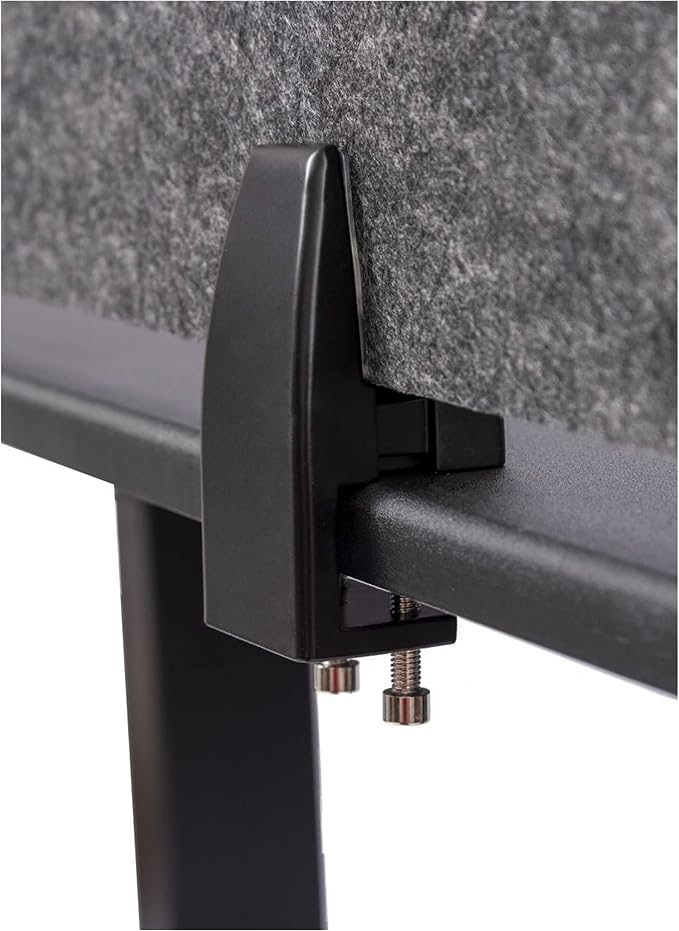 ReFocus™ Raw Clamp-On Acoustic Desk Divider – Reduce Noise and Visual - Image 4