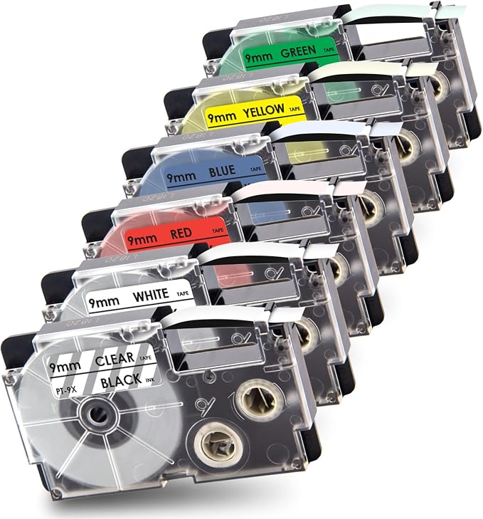 Pristar 6-Pack Compatible Label Tape Replacement by Pristar