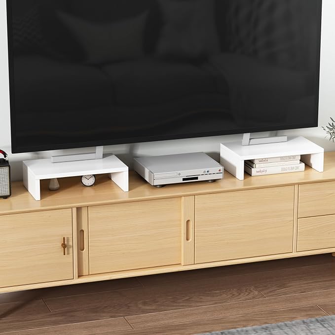 TEAMIX White Monitor Stand Riser - Image 7