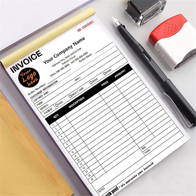 Custom Invoice Book in 3-Part /2-Part Receipt Book - Image 3