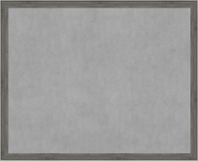 Amanti Art Grey Framed Magnetic Board 35x43 X-Large Vision Board by AmantiArt