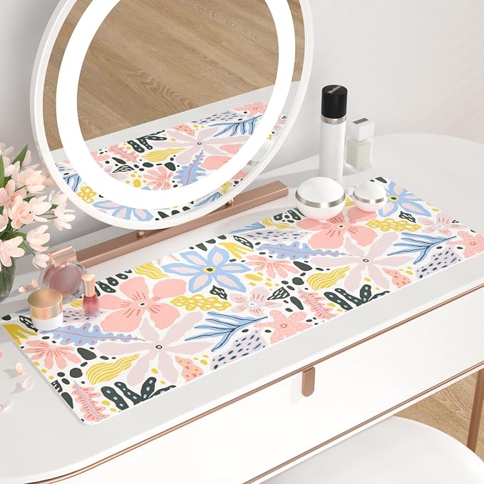 QIYI Floral Large Mouse Pad, Cute Desk Mat - Image 6