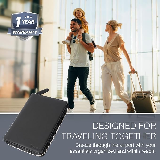 Full Grain Leather Family Passport Holder - Image 3