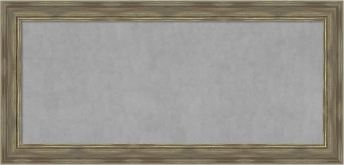 Amanti Art Grey Framed Magnetic Board 26x54 Oversize Vision Board by AmantiArt