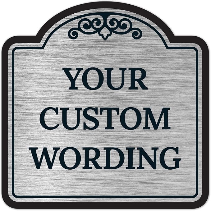 Custom Decorative Sign, Personalized Metal Sign by SigoSigns