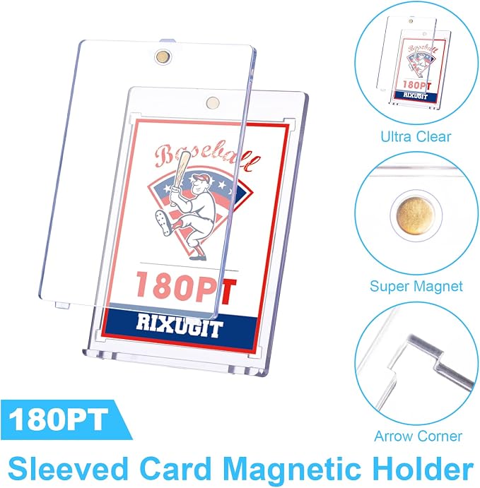 25-Pack 180pt Sleeved Card Magnetic-Holders - Image 3