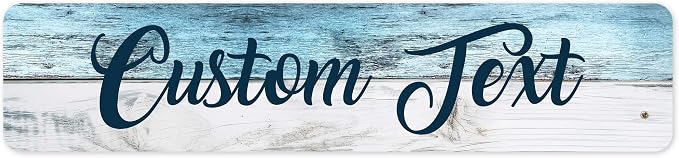 Custom Sign, Custom Street Sign, 11 Font Colors, 13 Font Styles, 4 Hole Options by MySignCenter