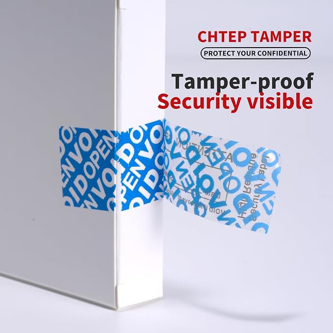 ChtepTamper 100 Pieces Total Transfer Tamper-Evident Stickers Security Labels - Image 6